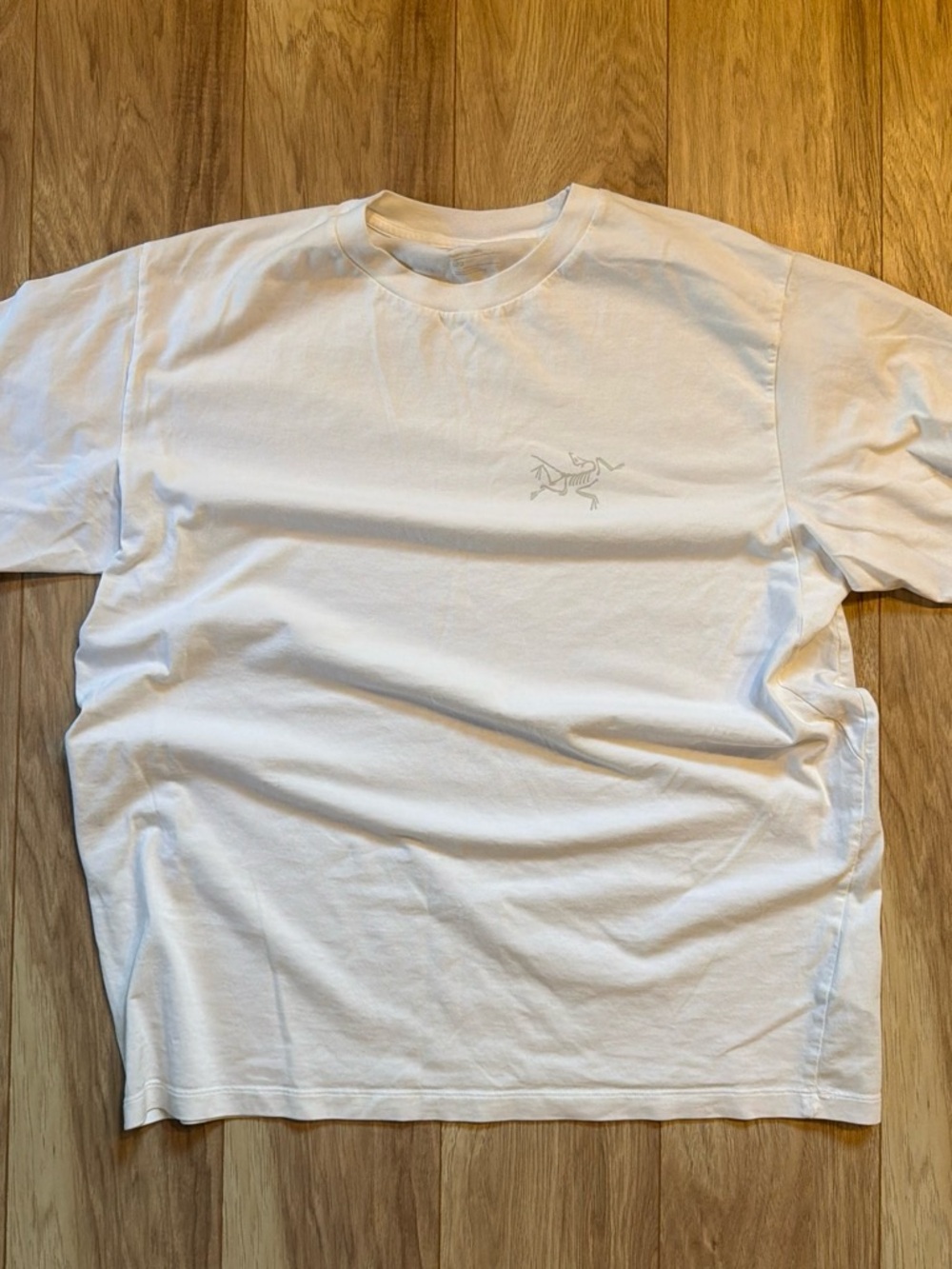 Arc'teryx White T-Shirt with silver logo